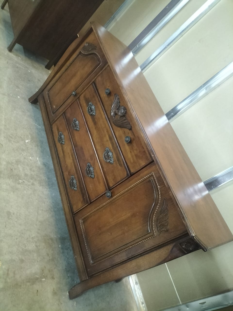 Solid wood console