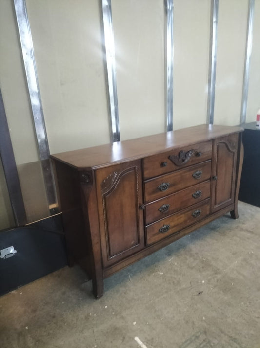 Solid wood console