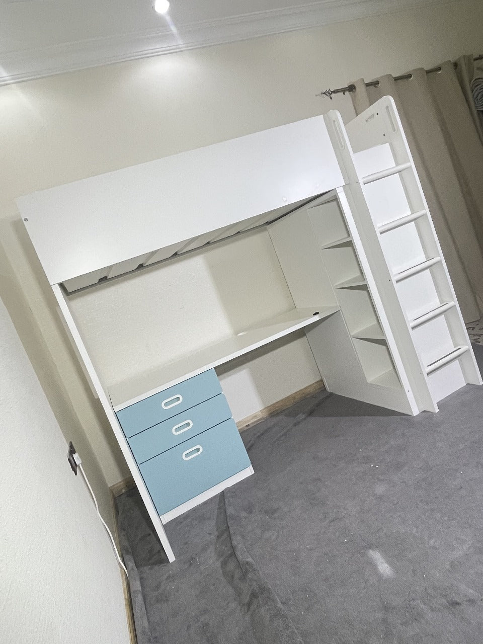 Loft bed frame