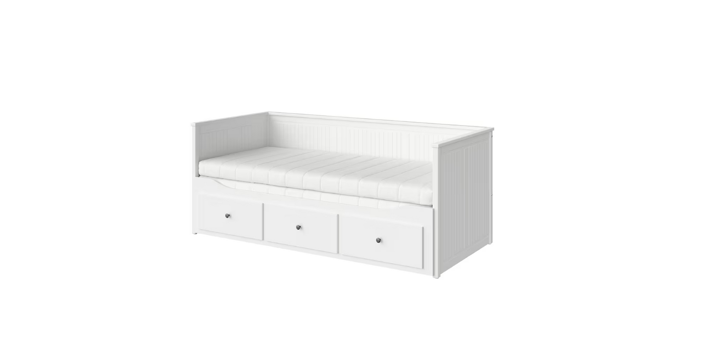 IKEA hemnes day bed with 2 foam mattresses