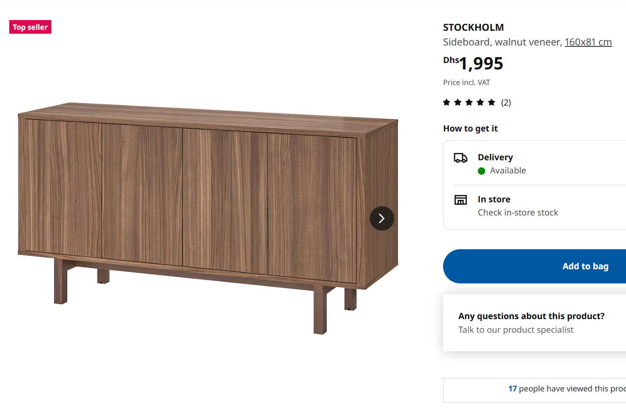 IKEA stockholm sideboard