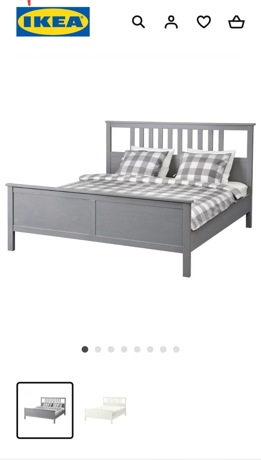 IKEA hemnes kingsize bed set