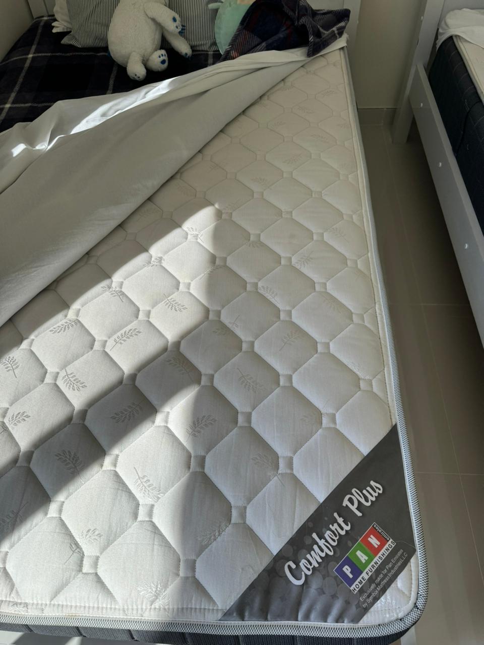 Single bed with mattress
