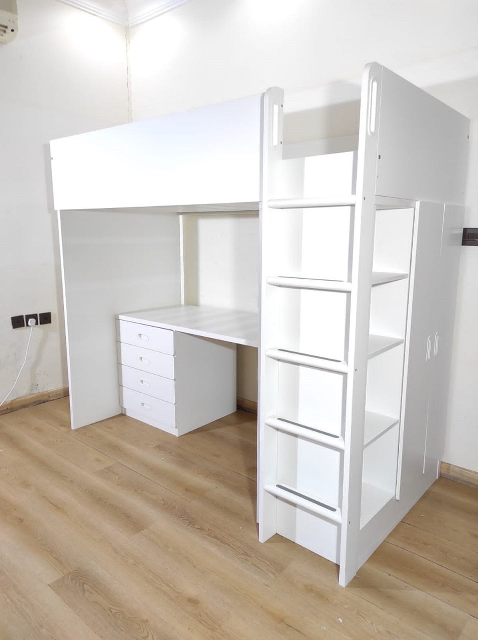 Loft bed frame