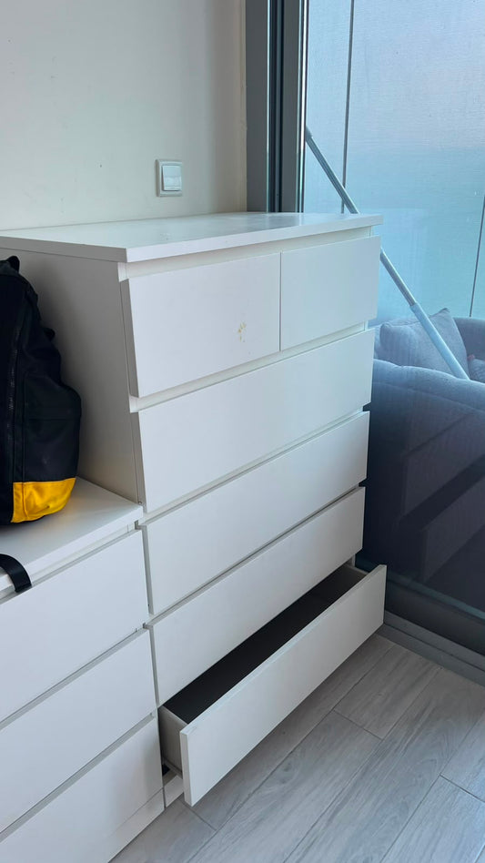 IKEA MALM Chest of Drawers - White 4-Drawer
