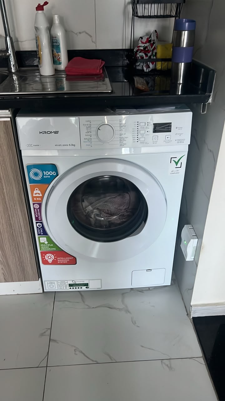 Krome 6KG Front Load Washing Machine 1000 RPM