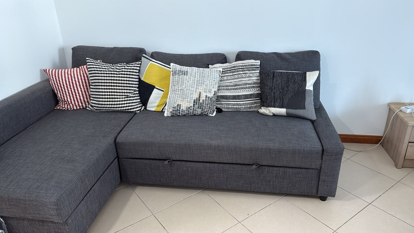 IKEA FRIHETEN L shape sofa bed