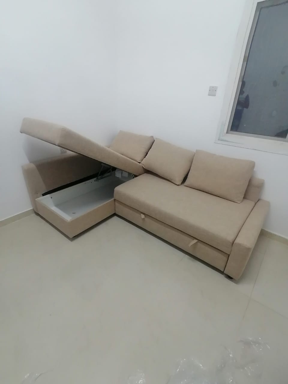 IKEA FRIHETEN L shape sofa bed