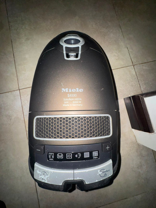 Miele S8330 Solution HEPA canister vacuum cleaner top view