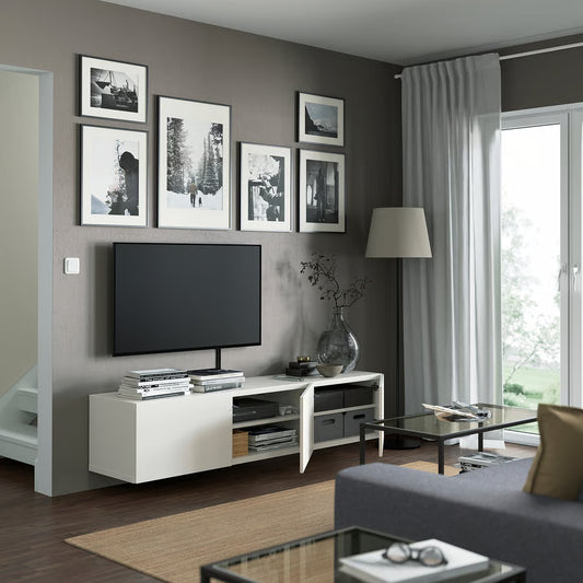 IKEA TV BENCH ASSEMBLY WALL MOUNT