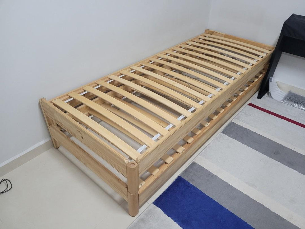 Stackale Beds IKEA UTAKER Stackable Bed frame – Ready My Space