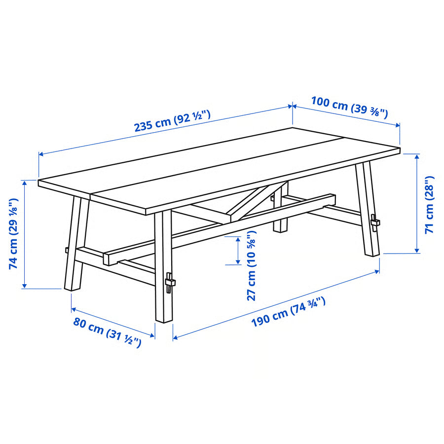 IKEA SKOGSTA dining table